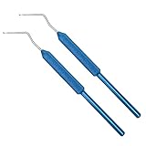 Lucky Farm 2 Pack Beekeeping Shift pin Worm Moving Grafting Tools Stainless Steel Needle Beekeeper Bee Rearing Feeding Equipment
