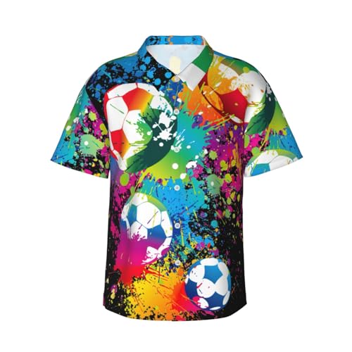 Chemise hawaïenne colorée homme manches courtes imprimé tropical S-3XL