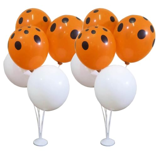 kit 02 Suportes Balão 10 Bexigas/Varetas Haste pega Centro Mesa Desmontável com Base Enfeite Decoraç