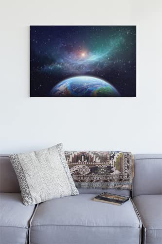 Solar System Exoplanet Outer Space Earth Planet Classroom Milky Way Educational Wall Art Poster For Kids Toddlers Teens Playroom Homeschool Stuff Birthday Gift Cool Wall Decor Art Print Poster 36X24 #TOP5