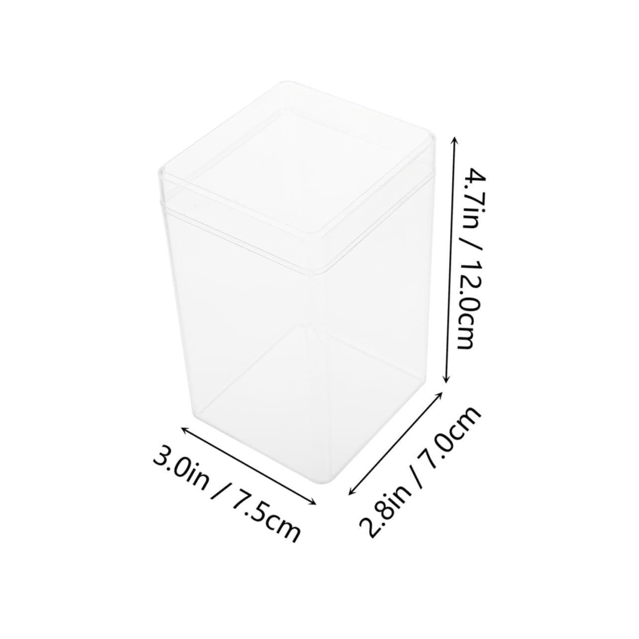 KOMBIUDA 6pcs Acrylic Display Boxes Home Storage Box for Blind Boxes Organizer Case for Collectors