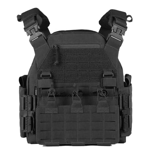 VOTAGOO Veste tactique pour hommes - Porte-plaques militaire, protecteur de poitrine respirant pour paintball, porte-plaques