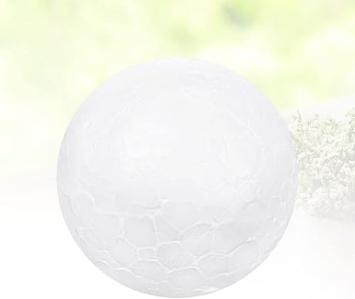 Miniatura 6 de EXCEART Bolas de espuma para manualidades de 7.9 in, bolas redondas de poliestireno blanco, esferas de espuma de Navidad, adornos para vacaciones,