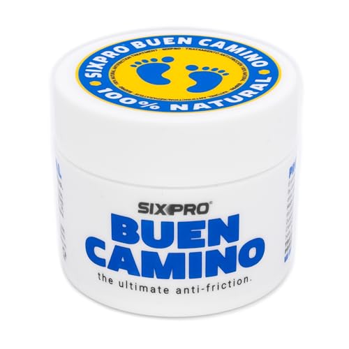 SIXPRO ungüento antifricción peregrino, camino de Santiago, para ampollas y rozaduras en pies, zonas sensibles. Senderismo, Buen camino, cosmético natural.