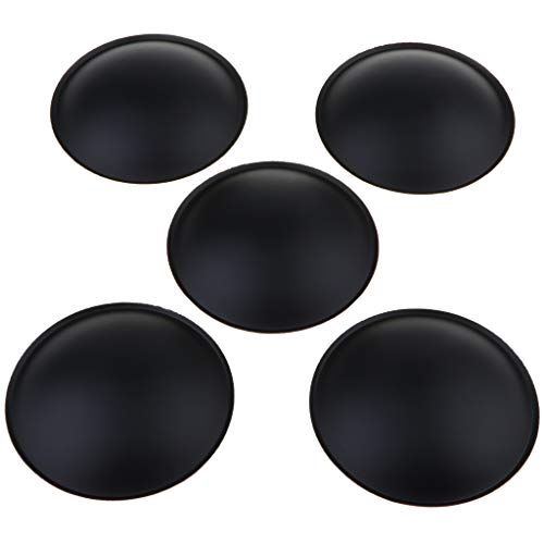 perfk 5 Pezzi Coperchio Cappuccio Antipolvere Copertura per Altoparlante Audio Casse, Nero 75 x 15mm