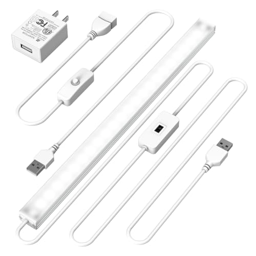 Image of ASOKO 12in Plug in Under Cabinet Light Hand Wave Sensor Kitchen Light