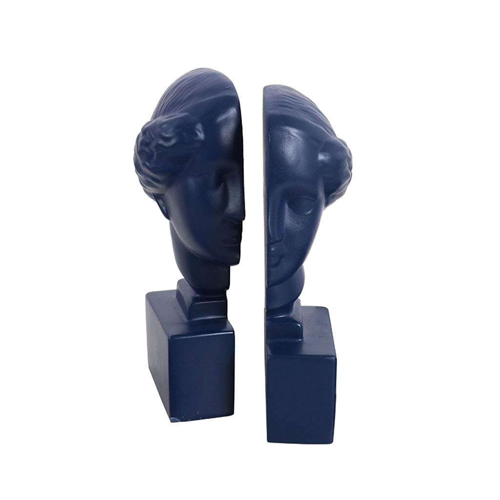 Sujetalibros de escritorio azul Avatar para decorar estudios modernos y estanterías