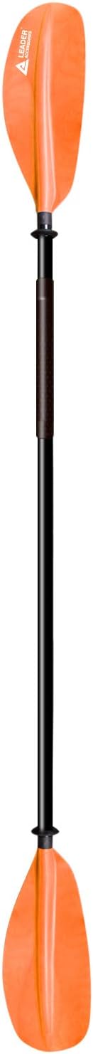 Leader Accessories Kayak Paddle 3 Sizes 7 Colors Available for Kayaking Boating Aluminum Shaft PP Blade