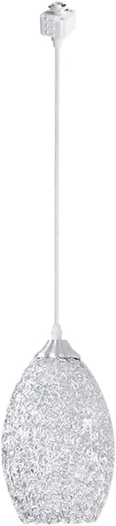 Kiven 1-Light H-Type Track Lighting Fixture, Nordic Creative Style Track Light Home Silver Aluminum Pendant Light Perfect for The Kitchen, Retail Space,Over Kitchen Bulb Not Included,Dimmable