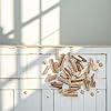 20 Pcs Natural Driftwood Pieces Branch Slices Craft Sticks Beach Decor for for DIY, Driftwood Pieces for Crafts Frames Wreath Surf Art Beach Decor, Craft Supplies #1