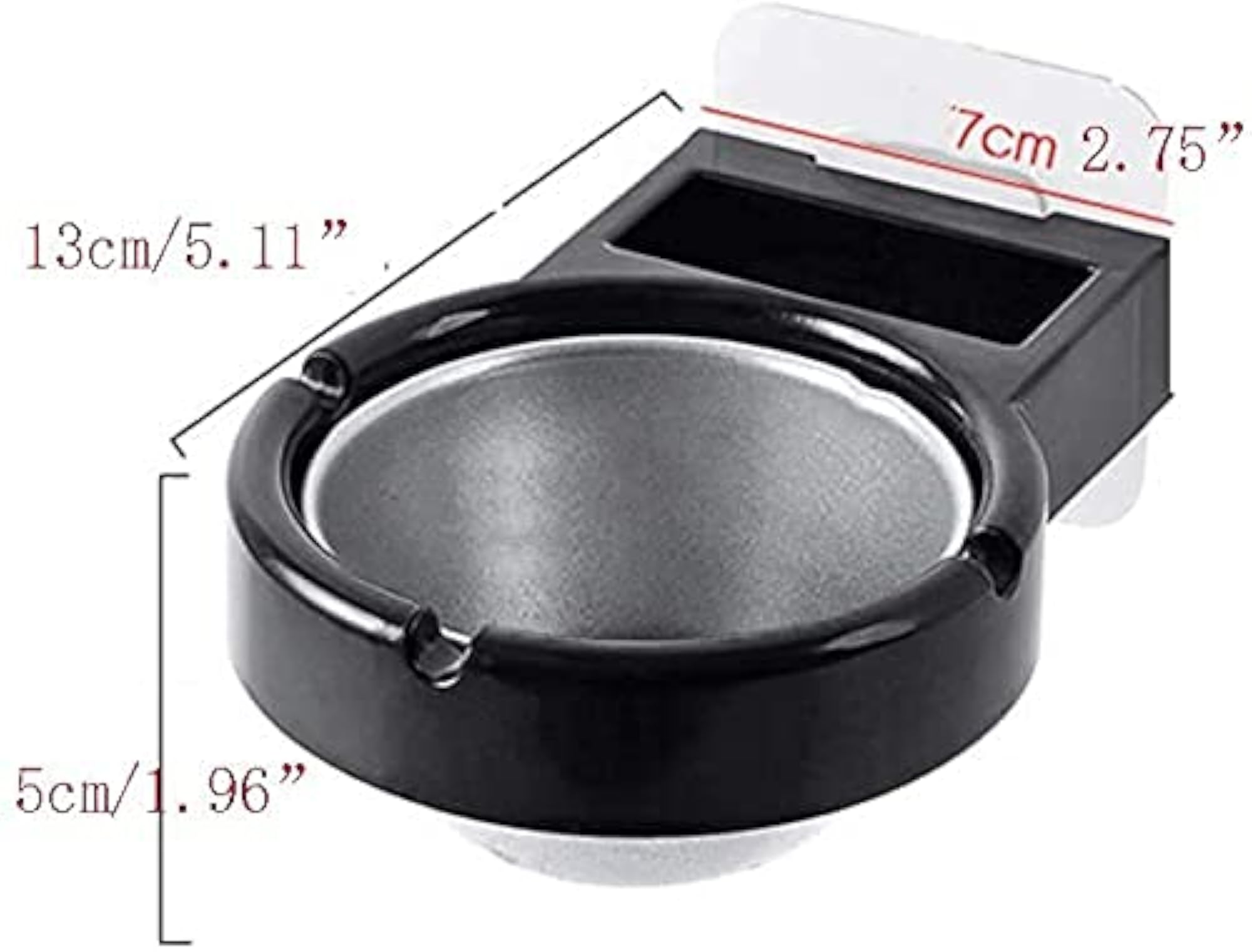 Wall Mounted Portable Ashtray with Hook, Set of 3