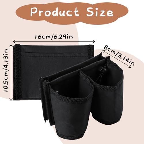 Image of Luggage Cup Holder, Free Hand Luggage Cup Holder for Suitcases Luggage Travel Cup Holder Essential Luggage Accessories Gift for Travelers Flight Attendants (Black)