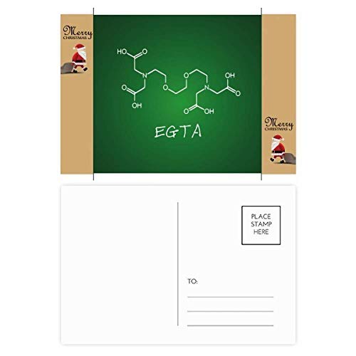 Carte postale Chemistry EGTA formule chimique Père Noël sciences