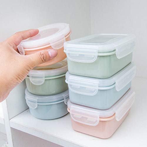 es Cucina Frigorifero Sigillato Plastica Crisper Cibo Scatola Pranzo Cibo Serbatoio Conservazione Classificazione Po