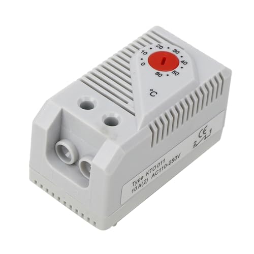 Termostato Controlado por Teléfono, Termostato para el Termostato Mecánico de la Casa Termostatat Compacto Ajustable Normalmente Controlador de Temperatura Abierta/cerrador Controlador de (KTS011)