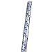 JAM PaperĀ® Christmas Design Wrapping Paper- 25 Sq Ft - Silver & Blue Christmas Greetings - Sold Individually