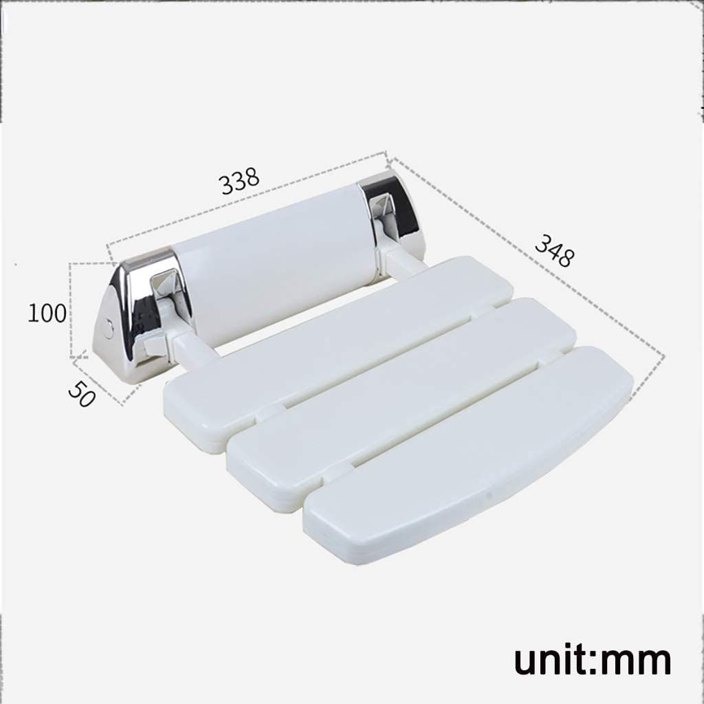 Asiento de Ducha abatible montado en la Pared Banco de ducha plegable montado en la pared, moldura cromada, asiento antideslizante de ducha plegable, ducha de baño, taburete de asiento de ducha for di