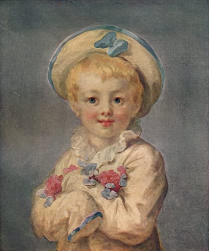 Affiche Impression Un garçon en Pierrot Jean Honoré Fragonard Toile 60x90