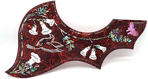 Vencetmat Guitar PickGuard for Epiphone Hummingbird, 2mm Thickness, Beveled Edge.