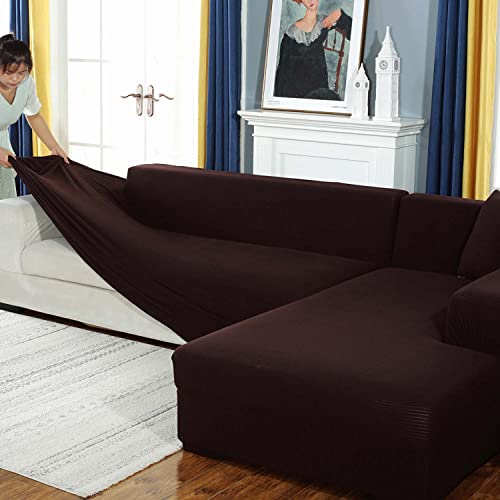 Fundas de sofá gruesas para 1 2 3 4 plazas, fundas seccionales para sofá seccionales en forma de L para sala de estar, perros, mascotas, protector de muebles lavable y duradero