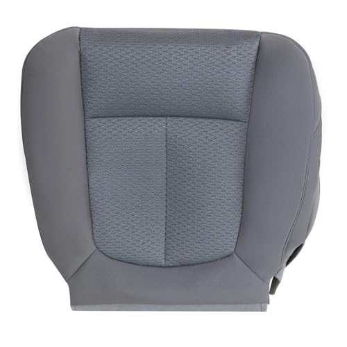 GXARTS Driver Side Bottom Lower Replacement Cloth Seat Cover Steel Gray Compatible with Ford F150 2011 2012 2013 2014