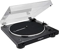 Audio-Technica LP60XBTBK Vollautomatischer Stereo-Plattenspieler mit Riemenantrieb Schwarz – Ansicht 3