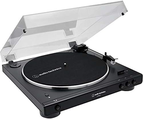 Audio-Technica LP60XBTBK Vollautomatischer Stereo-Plattenspieler mit Riemenantrieb Schwarz