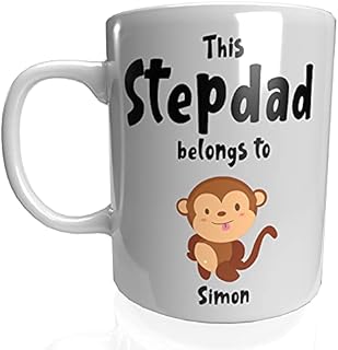 Print Maniacs Personalised Fathers Day Mug Gift Dad Uncle Grandad Christmas Birthday New Born First 1 Monkey (Grandad)