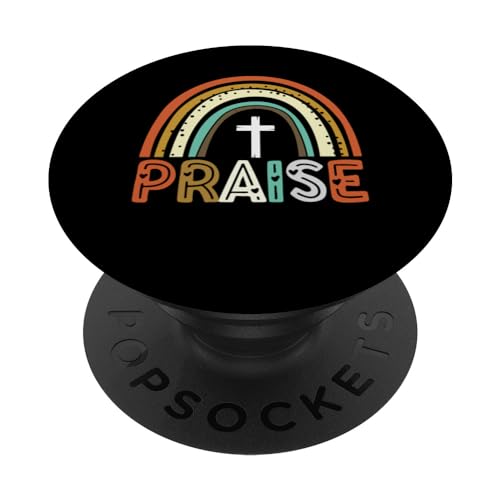Alabanza Thankful Grateful Blessed Thanksgiving Fall Rainbow PopSockets PopGrip Intercambiable