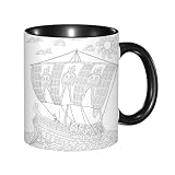 Material Resistente y Refinado: Hecha de cerámica de alta calidad, esta taza no solo es resistente, sino también elegante, con un acabado brillante que realza su apariencia. Es una pieza que destaca tanto por su durabilidad como por su estética.