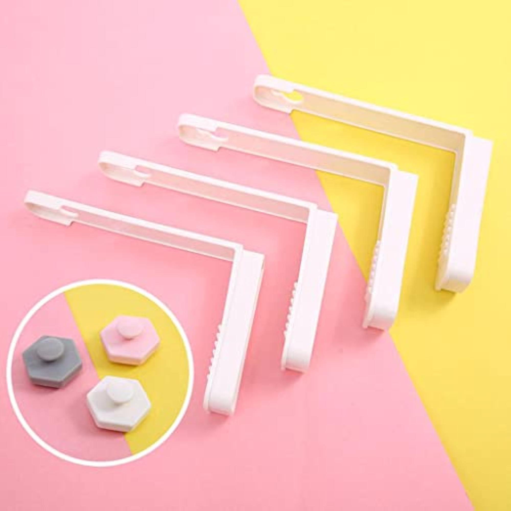 4Pcs/Set Bed Sheet Clip, White