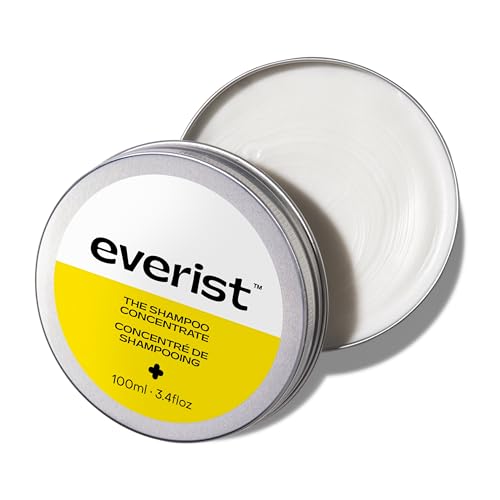 Everist The Shampoo Concentrate Waterless Bond-Repair Cream Shampoo for All Hair Types Glycerin & Aloe Hydration with Rosemary & Peppermint Plant-Based Vegan Color-Safe - 3.4 fl oz TIN