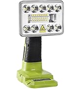RUITTEFOUM 25W Cordless LED Work Light For Ryobi 18V Lithium Battery, 1500LM Portable Jobsite - View #11