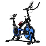 HCB Exercise Bike Indoor Cycling Bike Stationary Bike with Adjustable Seat and Resistance, Comfortab