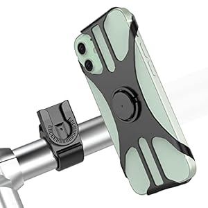 Asnoty Mobiele telefoonhouder voor fiets, afneembare telefoonhouder voor motorfiets, 360 graden verstelbaar, anti-shake…
