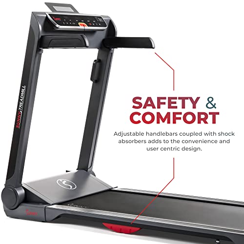 Sunny Health & Fitness Strider Foldable Treadmill, 20-Inch Wide Running Belt With Optional Exclusive Sunnyfit® App And Enhanced Bluetooth Connectivity - Sf-T7718Smart #TOP5