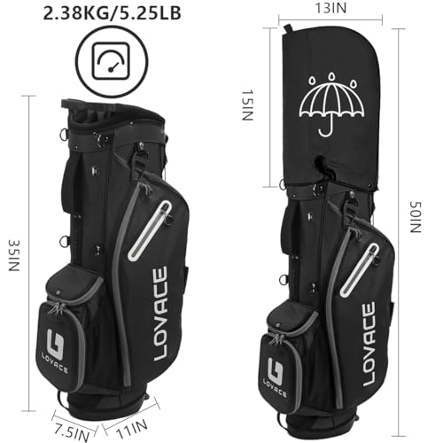 14-Way Golf Stand Bag, Lightweight Golf Bag with Stand for Men and Women - Image 3