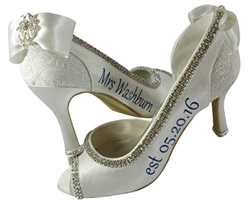 Bow Flip Flops Customized Rhinestone Embellishment Bows Peep Toe Heels, Bridal Shoes