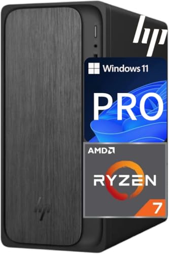 HP Secure & Productive Business Tower Desktop, AMD 8-Core Ryzen 7(Beat Intel Core i9-11900K), 16GB DDR5 RAM, 1TB Storage(512GB SSD & 500GB HDD), HDMI + DP, RJ-45, USB-C, Windows 11 Pro