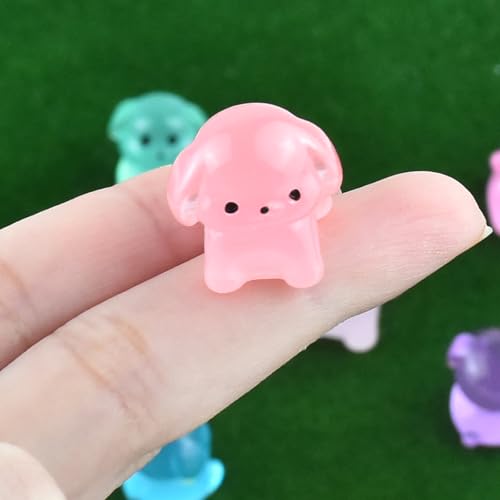 36 Pieces Luminous Mini Dog Tiny Resin Animals for Dollhouse Micro Fairy Garden Landscape Dog Birthday Decorations by HOMICO - Image 5