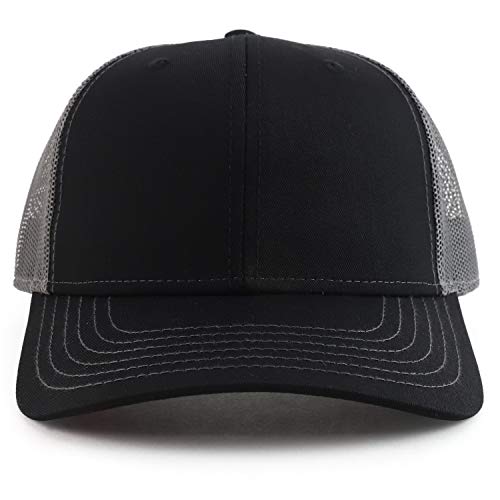 Armycrew Oversize XXL Low Profile Two Tone Mesh Back Trucker Baseball Cap