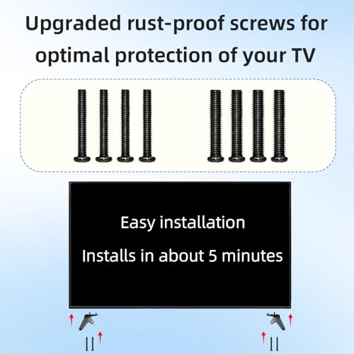 Stand Replacement Legs for Lg Tv - Replacement Base for LG TV 60 and 65-inch,for UJ UK UM UN Series,for 60UJ6050 60UK6090 60UM6900 60UN7300 65UJ6300 65UK6090 65UM6900 65UN6950 and Other Models of TV