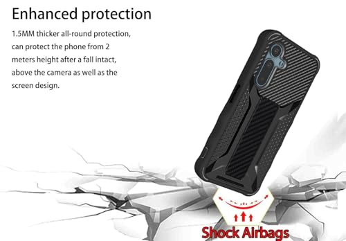 bojioderf for Solana Seeker Case Compatible for Saga 2 Solana Mobile Seeker Phone Case Cover [with Tempered Glass Screen Protector][ 2MM Silicone + PC Hard Back Panel][Hand Bracket] Black by bojioderf - Used condition - Image 6