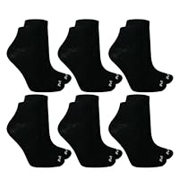 MASH Kit 6 Pares Meias Cano Curto Sapatilha Algodão Unissex Adulto, 6 Preto, 39-44