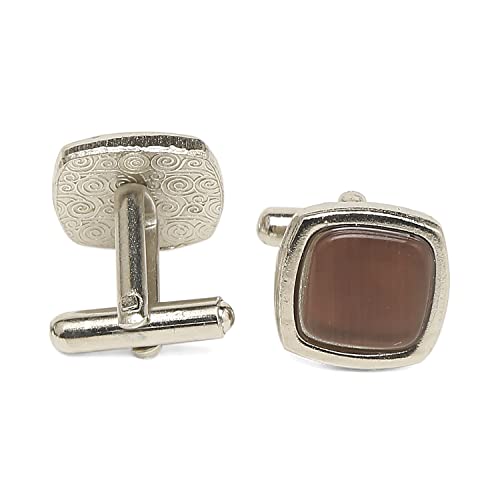 Image of MUTAQINOTI Mens Woven Premium Silk Necktie Suit Accessories Set With Pocket Square Cufflinks Brooch Golden Tie Pin (TEGP2)