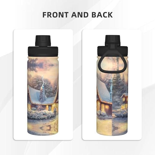 Bouteille d'eau isotherme anti-fuite en acier inoxydable durable