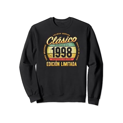 Clásico Nacido En 1998 Edición Limitada Cumpleaños Sudadera