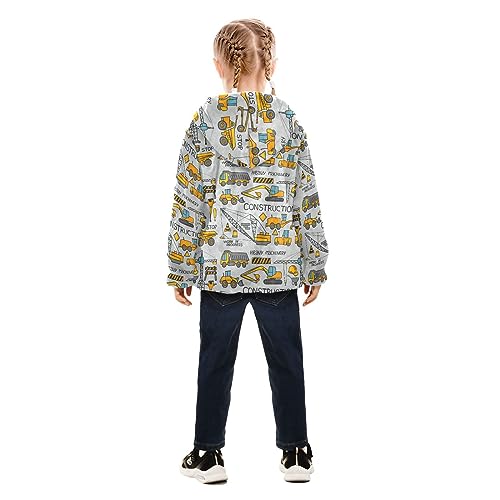 Image of Aflyko Boys Fleece Coat Blue Zip-Up Hoodie Girls Outerwear Kids Hooded Jacket 3-10T