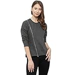 Campus Sutra Full Sleeve Solid Women Sweatshirt