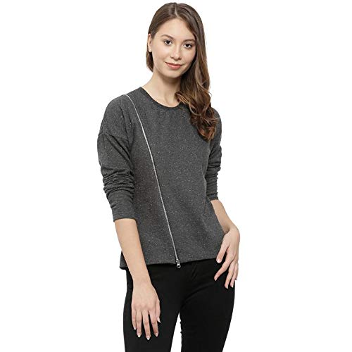 PINACOLADA Full Sleeve Solid Women Sweatshirt